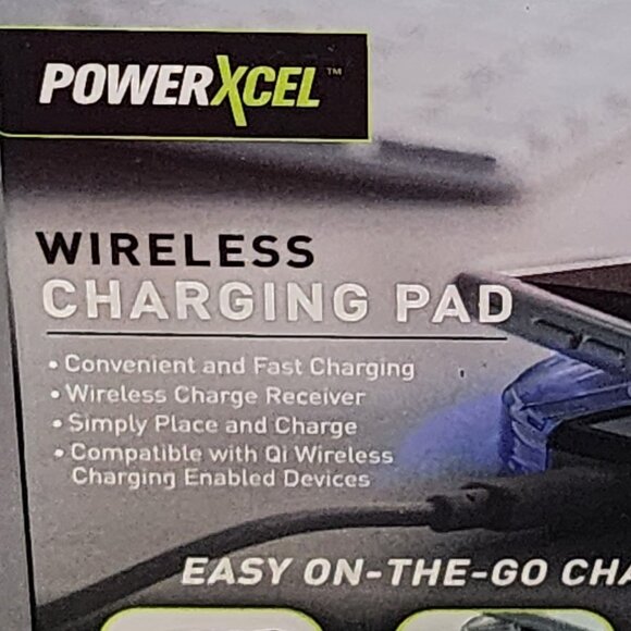 PowerXcel Qi Standard Easy on the Go Wireless Fast Charging Pad for Qi Phones - Picture 2 of 16